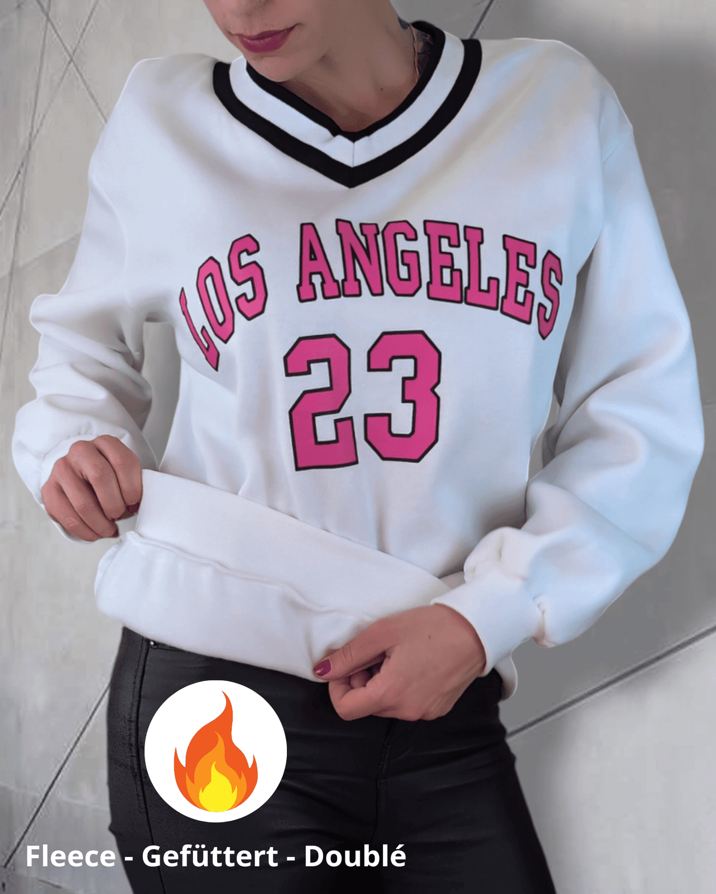 Sweatshirt LA White sweatshirt Suranska Shop