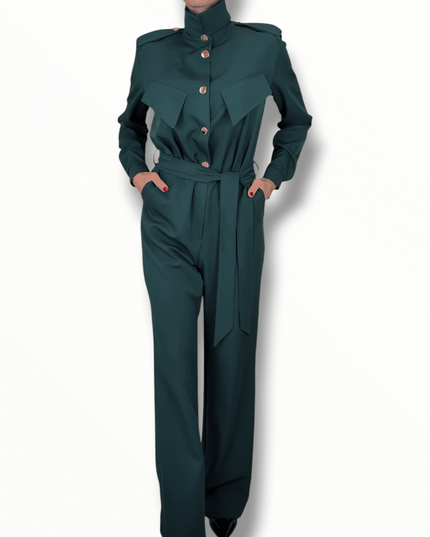 Jumpsuit Elegance Dark Green Suranska Shop
