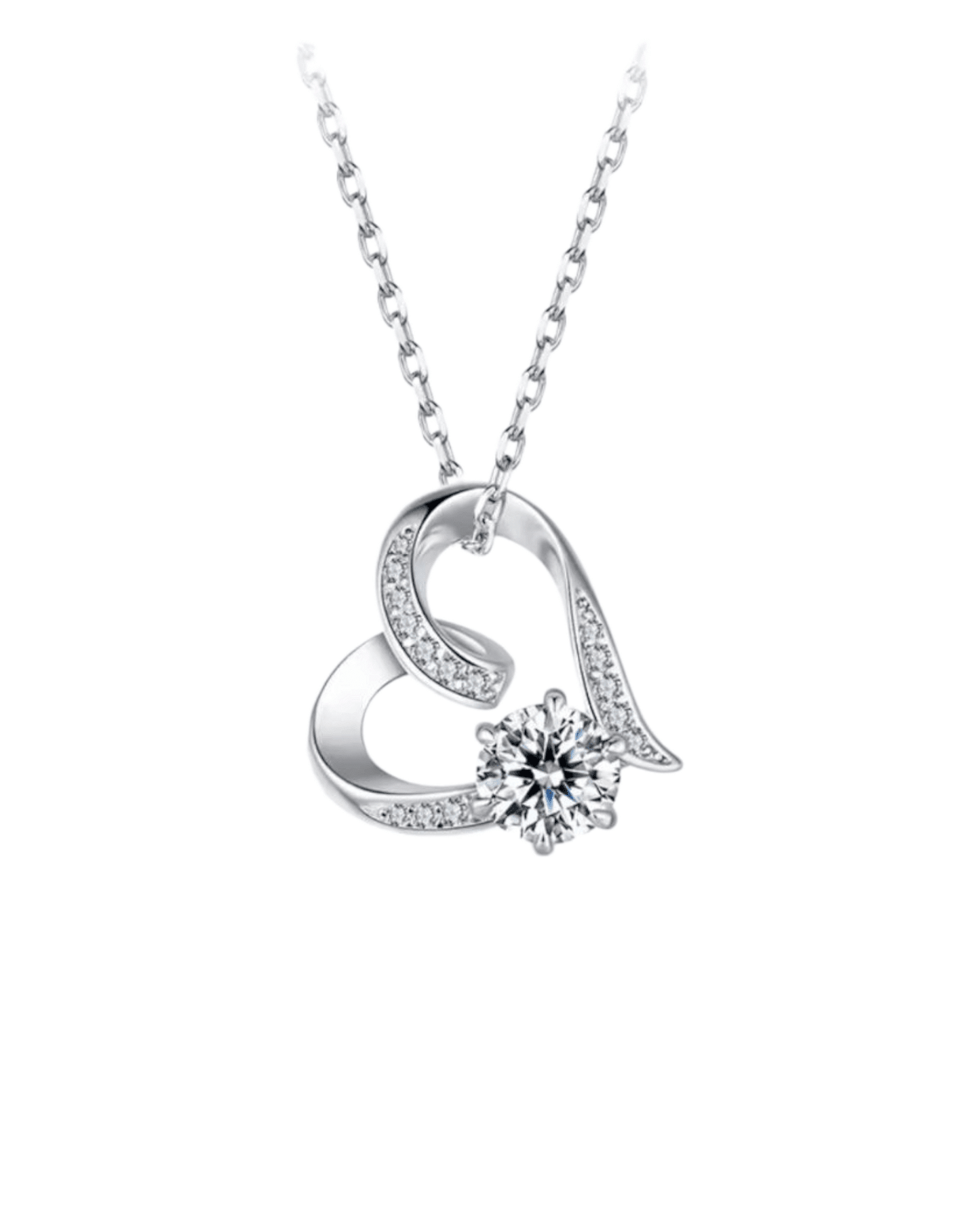 Necklaces Heart with zirconia Suranska Shop