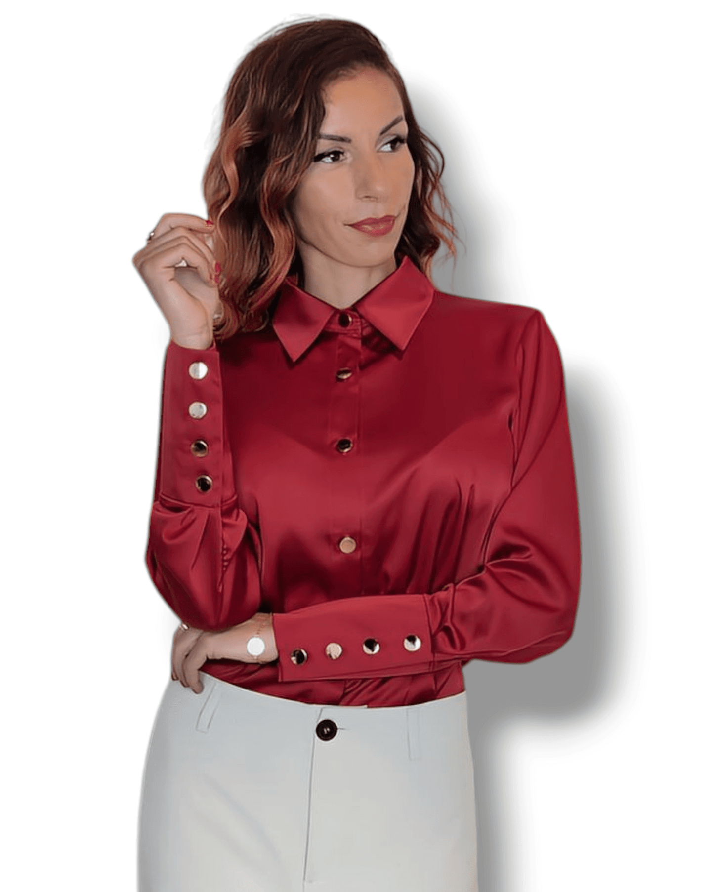 Red Blouse Daniela blouse Suranska Shop