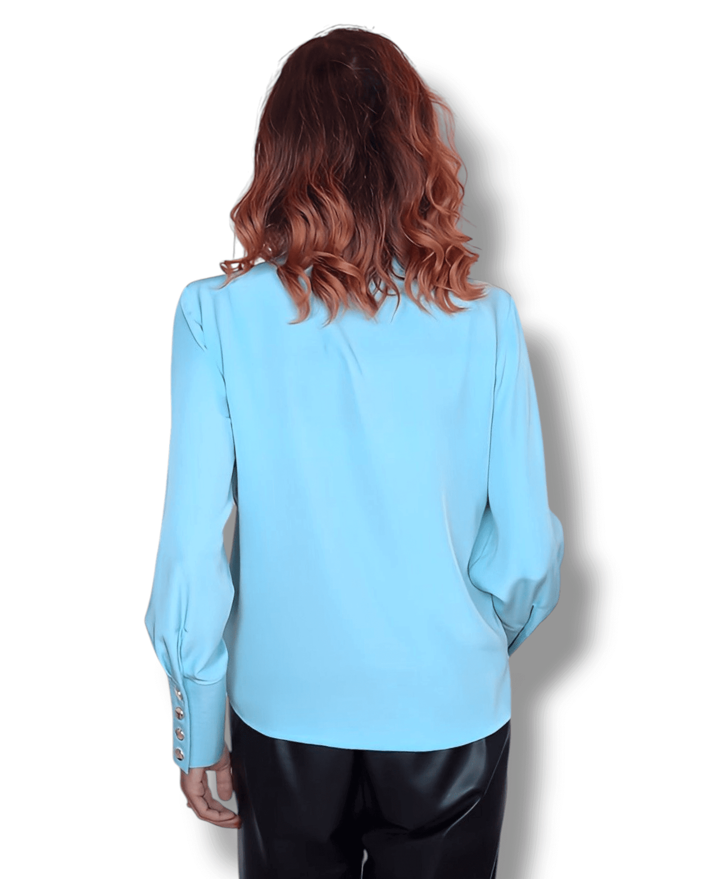 Mint Green Blouse with Gold Buttons blouse Suranska Shop