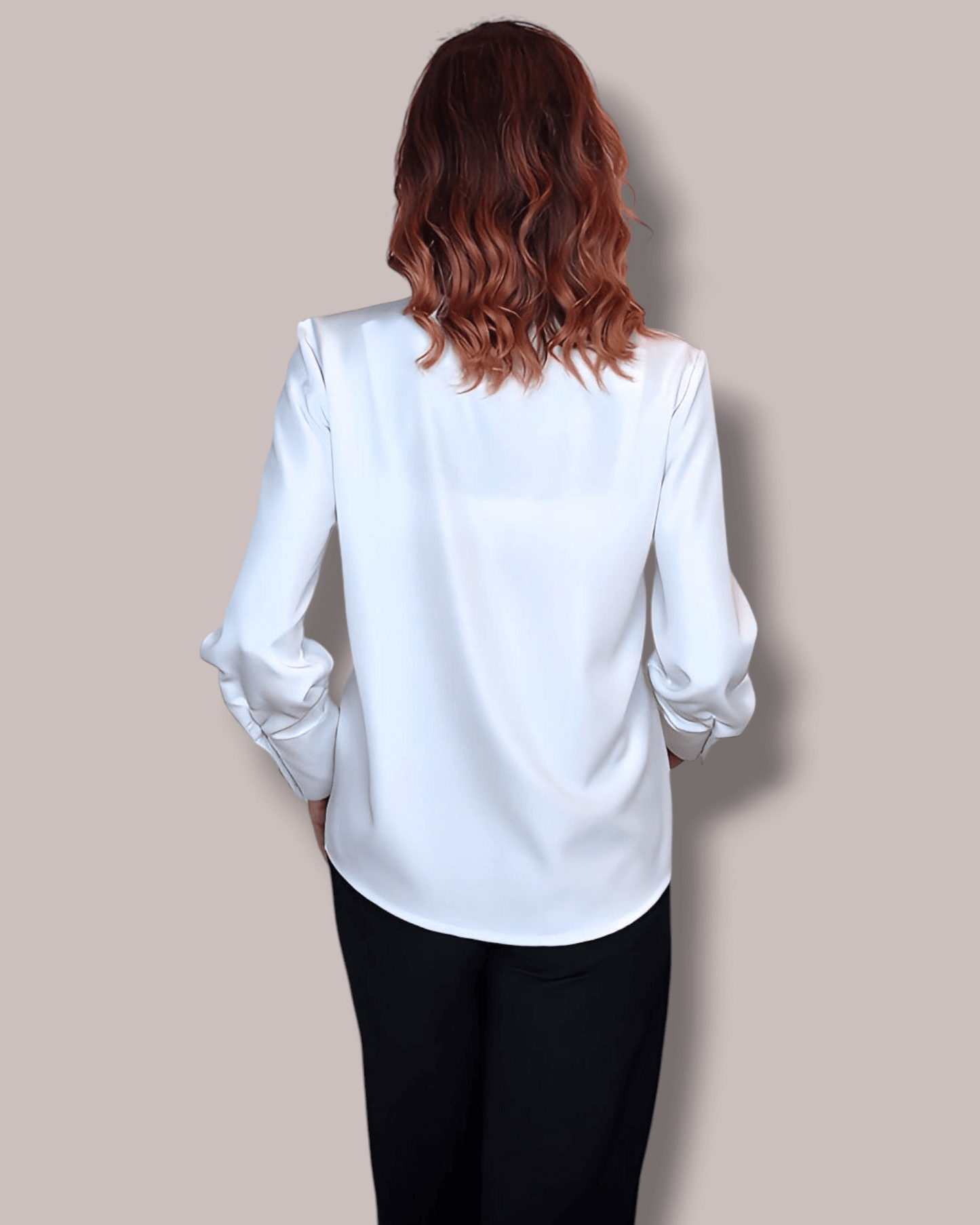 White Blouse with Gold Buttons blouse Suranska Shop