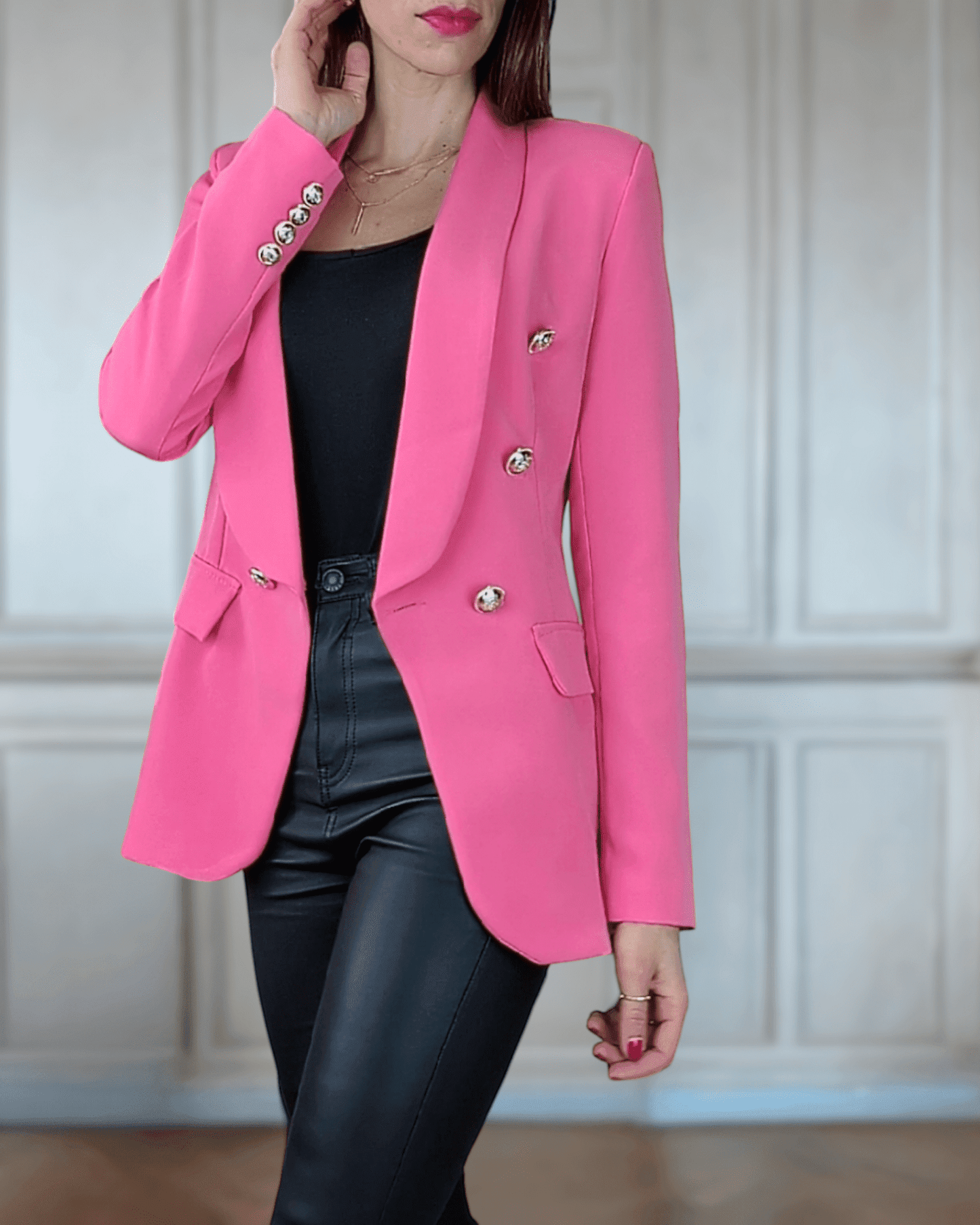 Blazer Elizabeth Pink blazer Suranska Shop 
