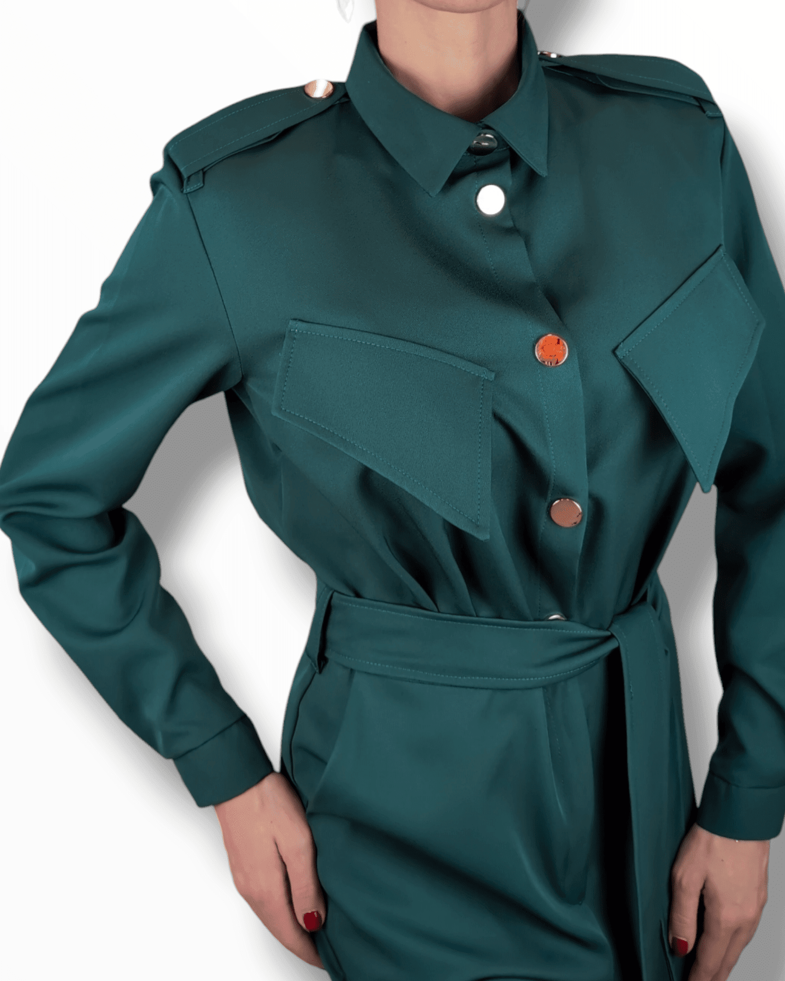 Jumpsuit Elegance Dark Green Suranska Shop 