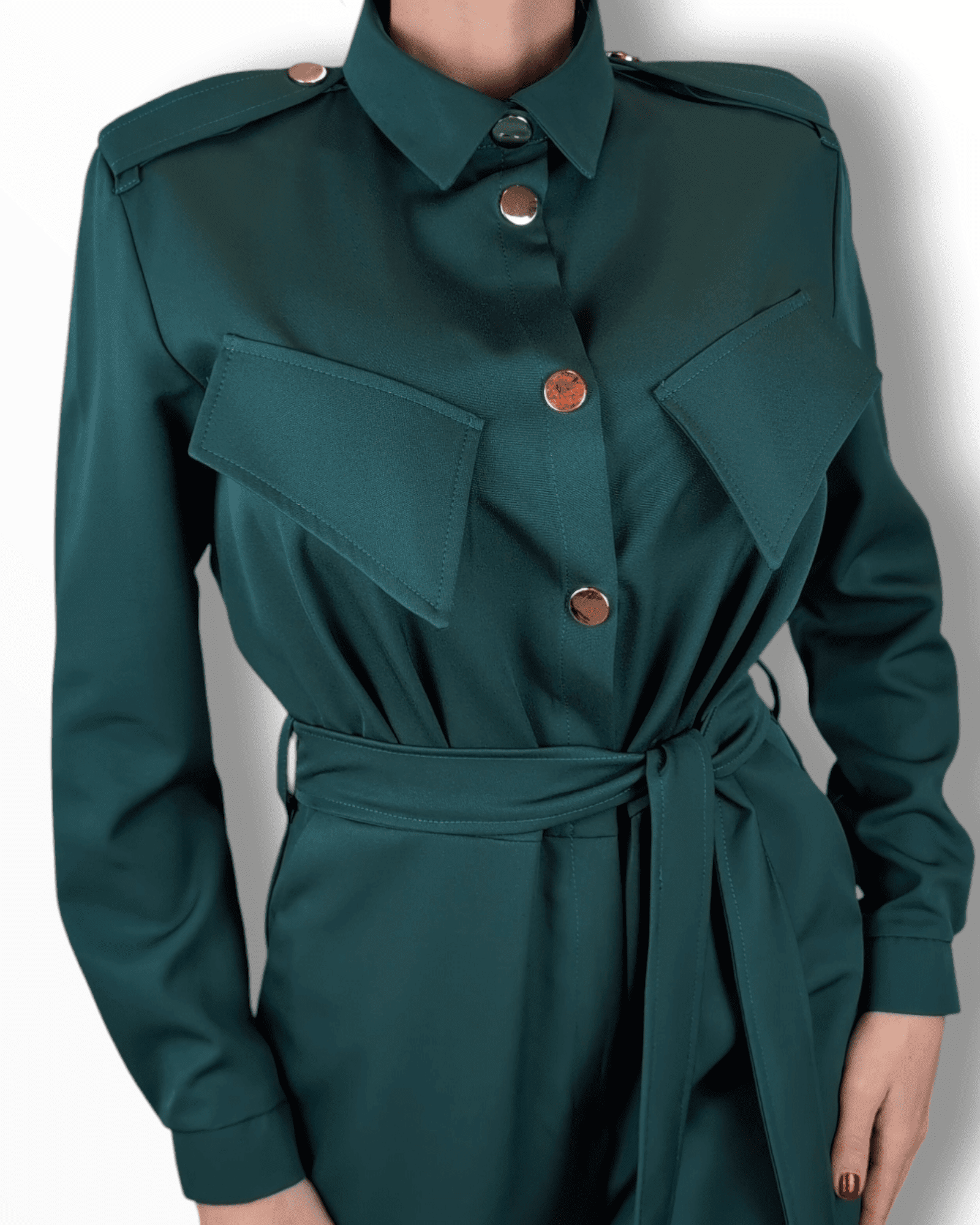 Jumpsuit Elegance Dark Green Suranska Shop 