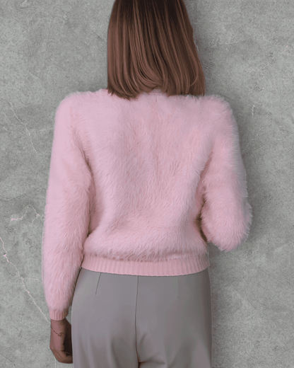Sweater Alice Baby Pink with Pearl pull Suranska Shop 