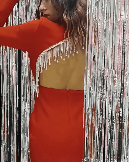 Dress Grace with rhinestone chains dress Suranska Shop 