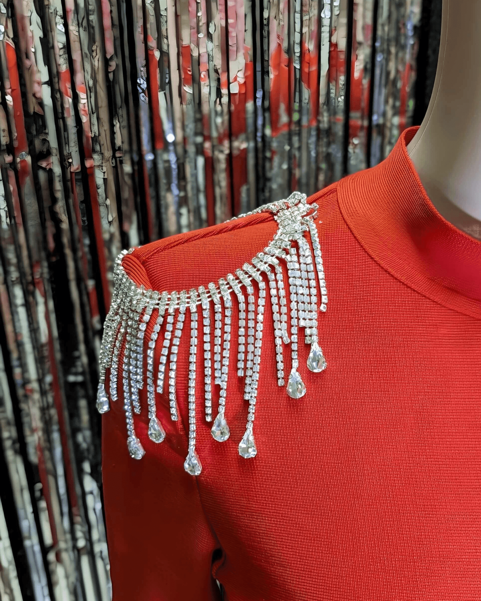 Dress Grace with rhinestone chains dress Suranska Shop 